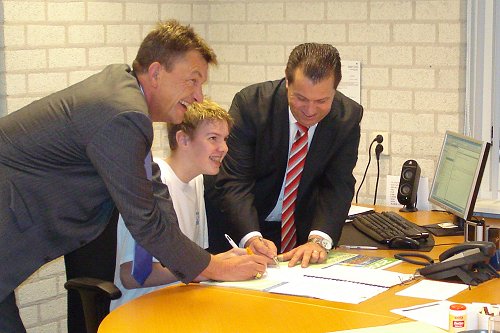 William van der Kaay en de supporters